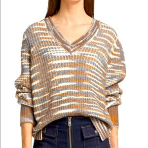 NWOT Cinq a Sept 5a7 Amalie Sweater Cinnamon Multi Size Small